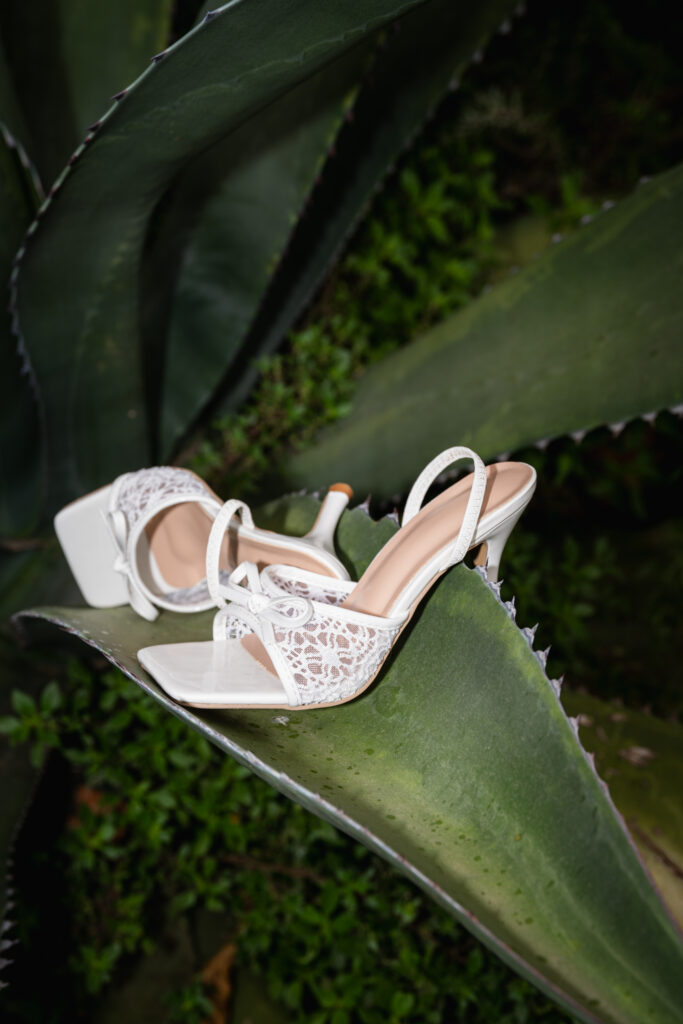 Chaussures de mariée pour les préparatifs du mariage à Uzès